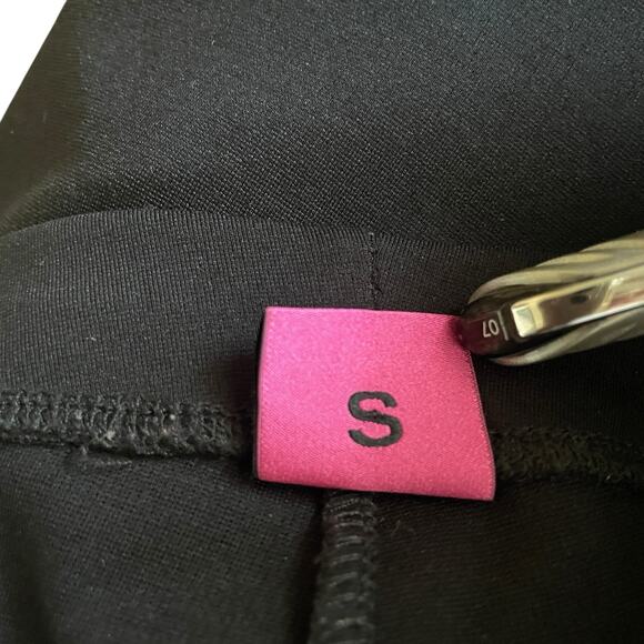 SAVE THE QUEEN Women's Size Small Black Textured Panels Pull-On Leggings Pants - Picture 5 of 9